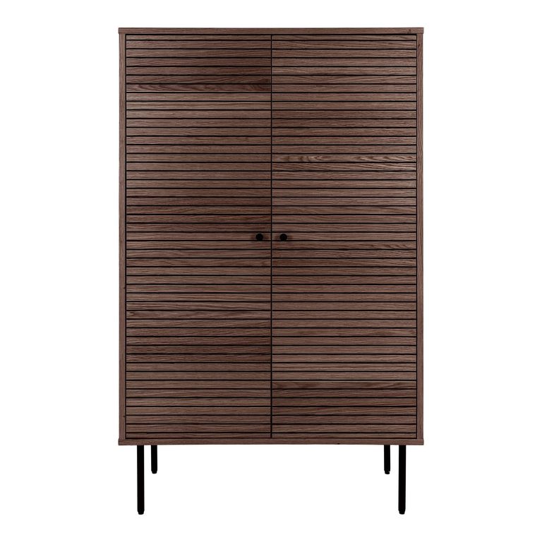 Kyoto Hall Cabinet - 2 Door - Smoked Oak
