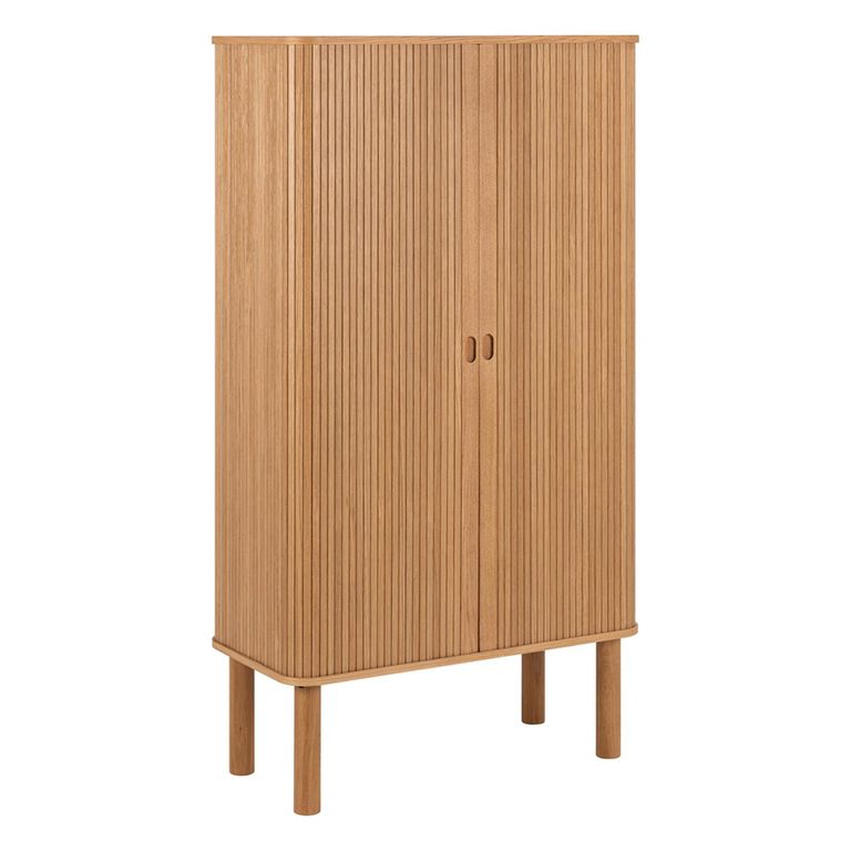 Langley Hall Cabinet - 2 Door - Fluted - Oak