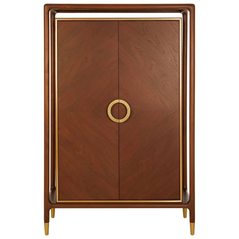 Lino Hall Cabinet - 2 Door - Walnut