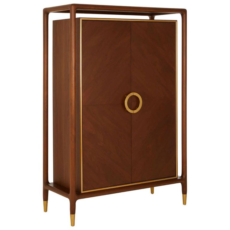 Lino Hall Cabinet - 2 Door - Walnut