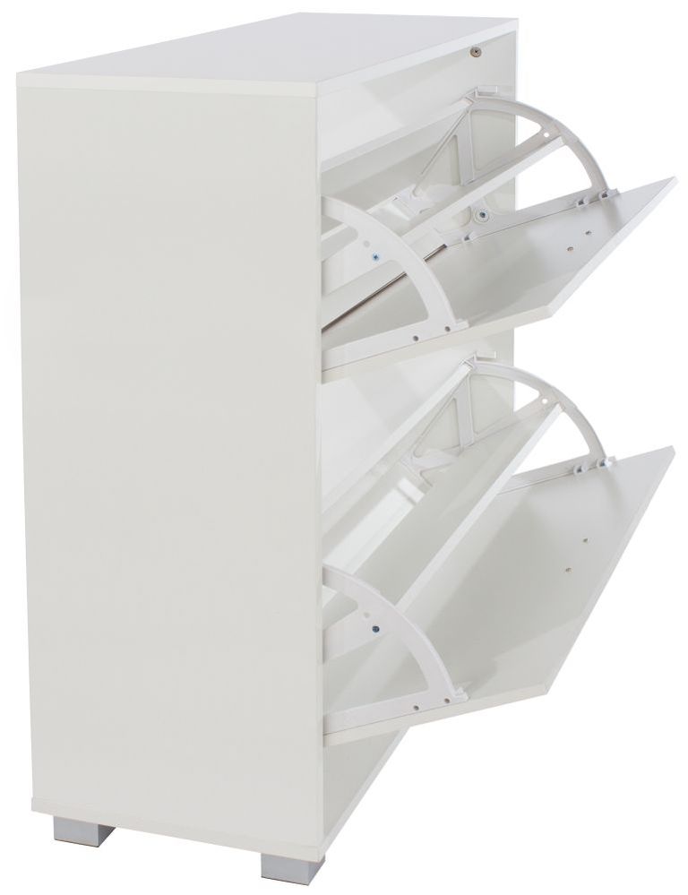 Lido White 2 Door Shoe Cabinet
