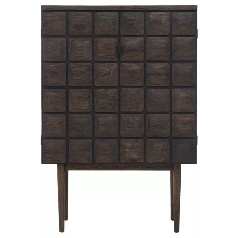 Lucca Hall Cabinet - 2 Door - Dark Oak