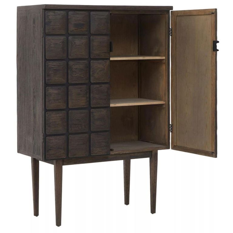 Lucca Hall Cabinet - 2 Door - Dark Oak