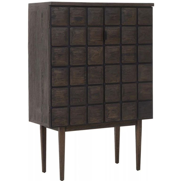 Lucca Hall Cabinet - 2 Door - Dark Oak