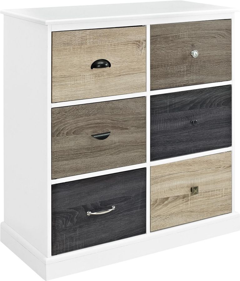 Merced 6 Door Storage Cabinet in White - 5072096UK