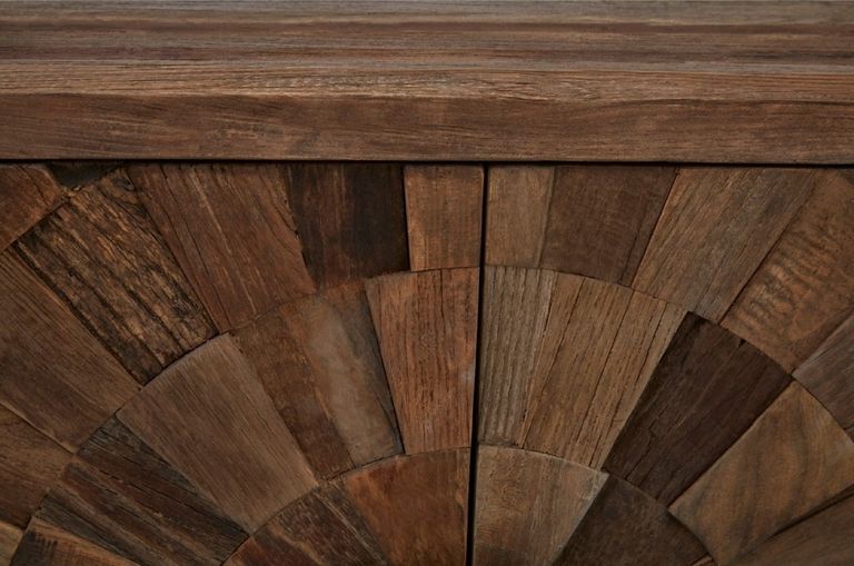 Midas Cabinet - 2 Door - Small - Industrial - Elm Wood