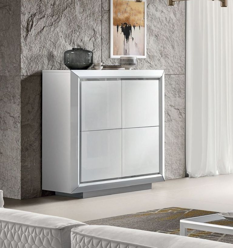 Elite Hall Cabinet - Bianco Antico