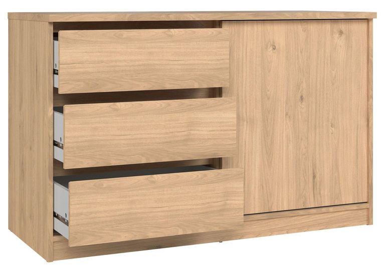 Naia Oak 1 Sliding Door Storage Unit