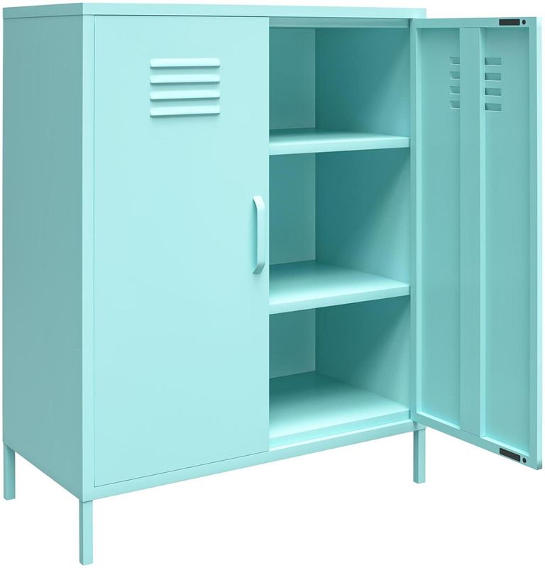 Nowata Cache Mint 2 Door Locker Storage Cabinet - 3384811COMNUK