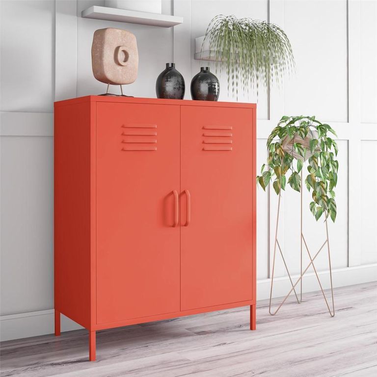 Nowata Cache Orange 2 Door Locker Storage Cabinet - 3384813COMNUK