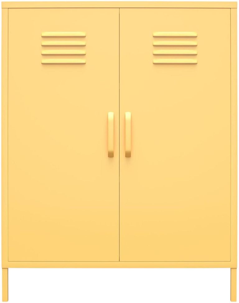 Nowata Cache Yellow 2 Door Locker Storage Cabinet - 3384814COMNUK
