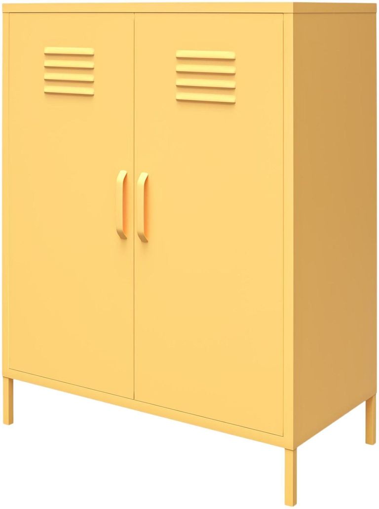 Nowata Cache Yellow 2 Door Locker Storage Cabinet - 3384814COMNUK