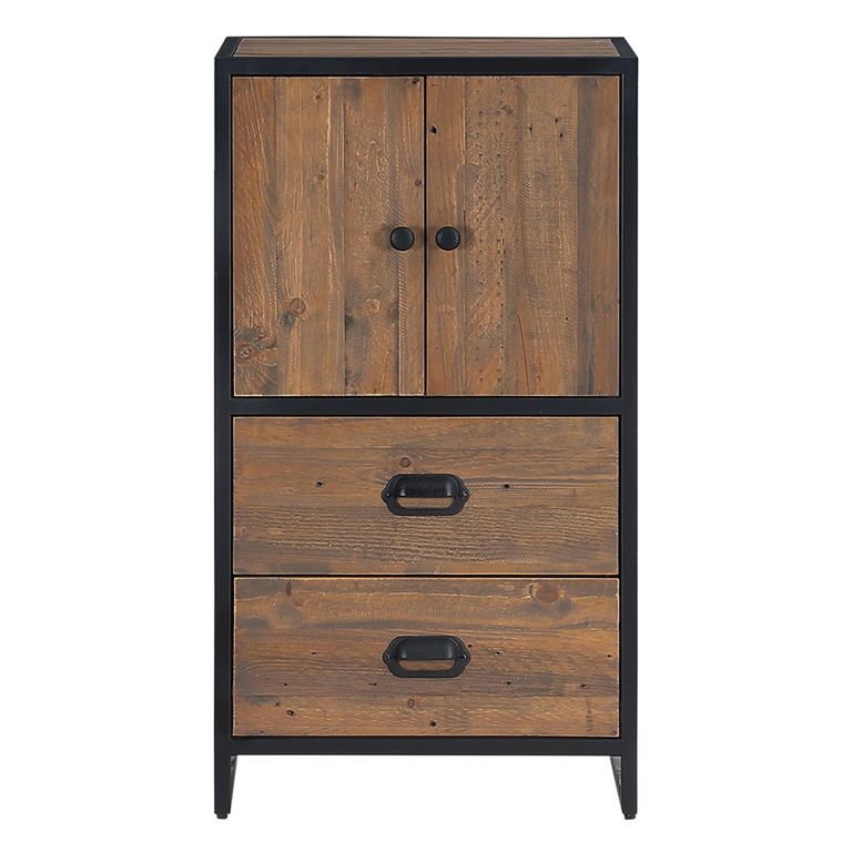 Ooki Modular Reclaimed Wood Cupboard - Medium - 2 Drawer