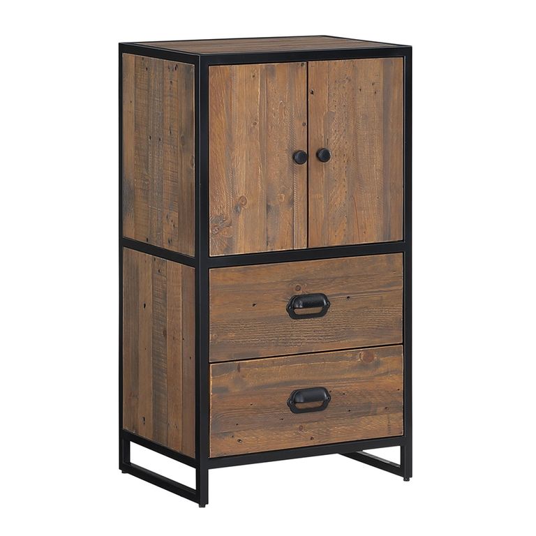 Ooki Modular Reclaimed Wood Cupboard - Medium - 2 Drawer