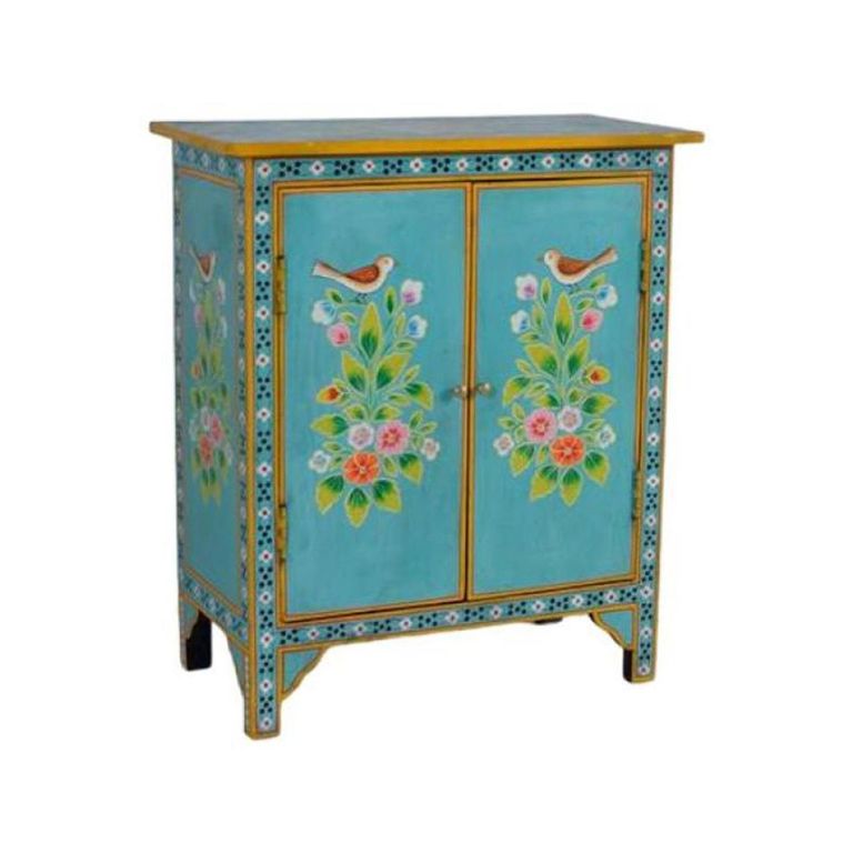 Peletier Hall Cabinet - Mango Wood - Painted - 2 Door