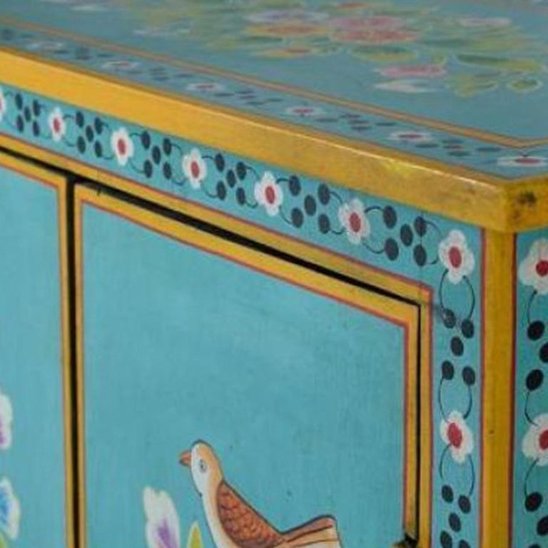 Peletier Hall Cabinet - Mango Wood - Painted - 2 Door