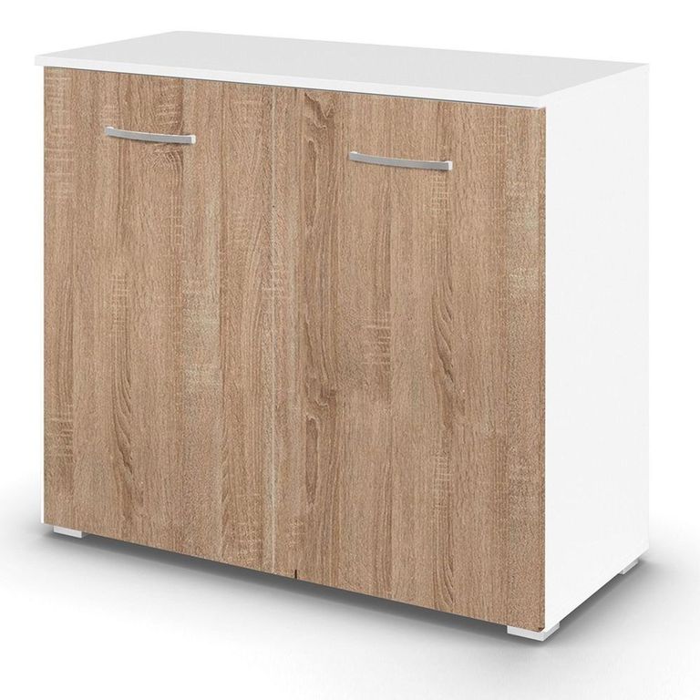 Rauch Aditio 2 Door Cupboard - Alpine White and Sonoma Oak