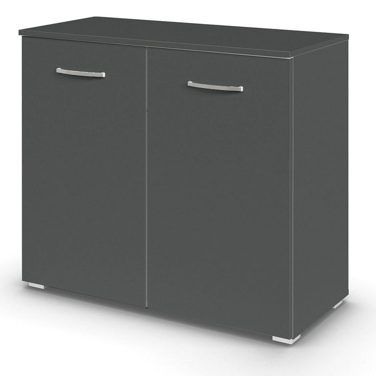 Rauch Aditio 2 Door Cupboard - Metallic Dark Grey
