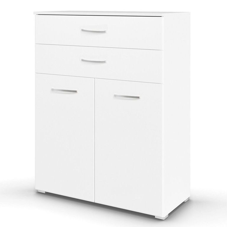 Rauch Aditio 2 Door Cupboard with 2 Top Drawer - Alpine White