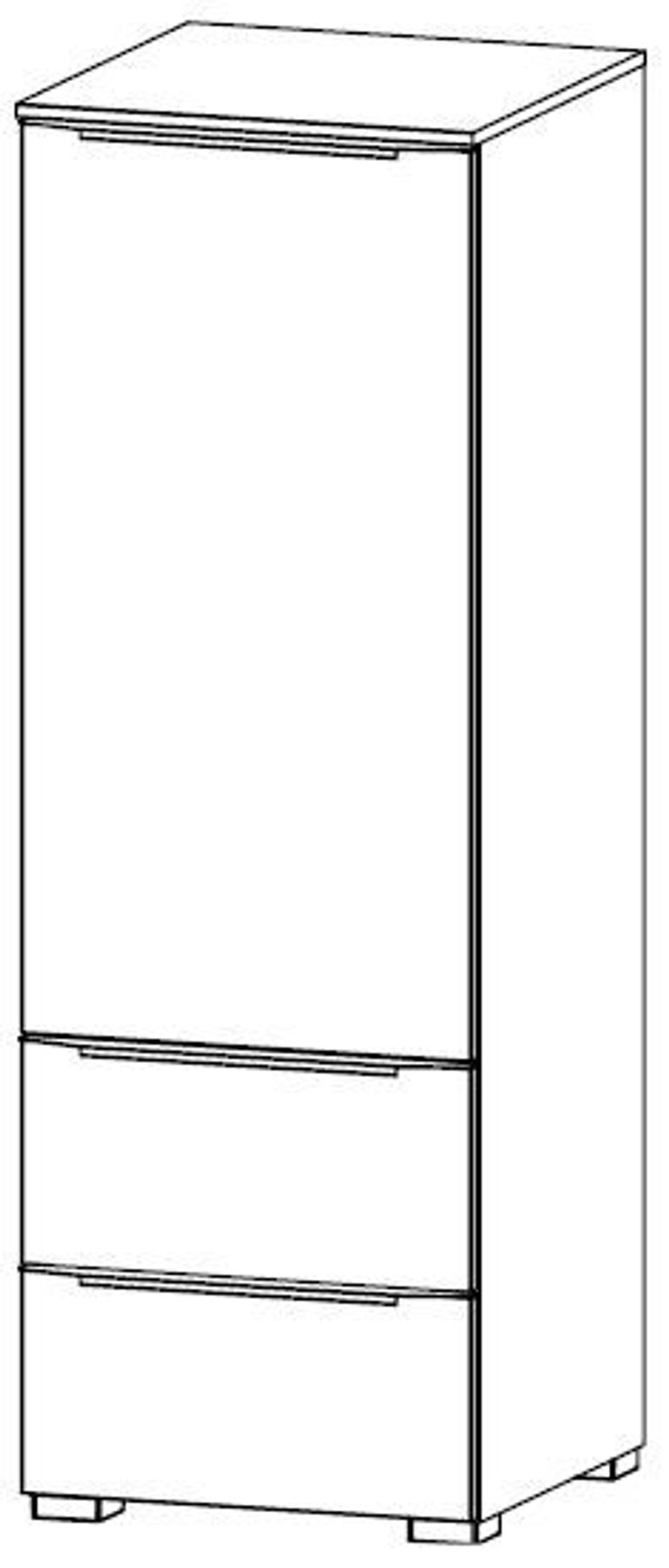 Rauch Aldono White 2 Drawer Chest - LH Door