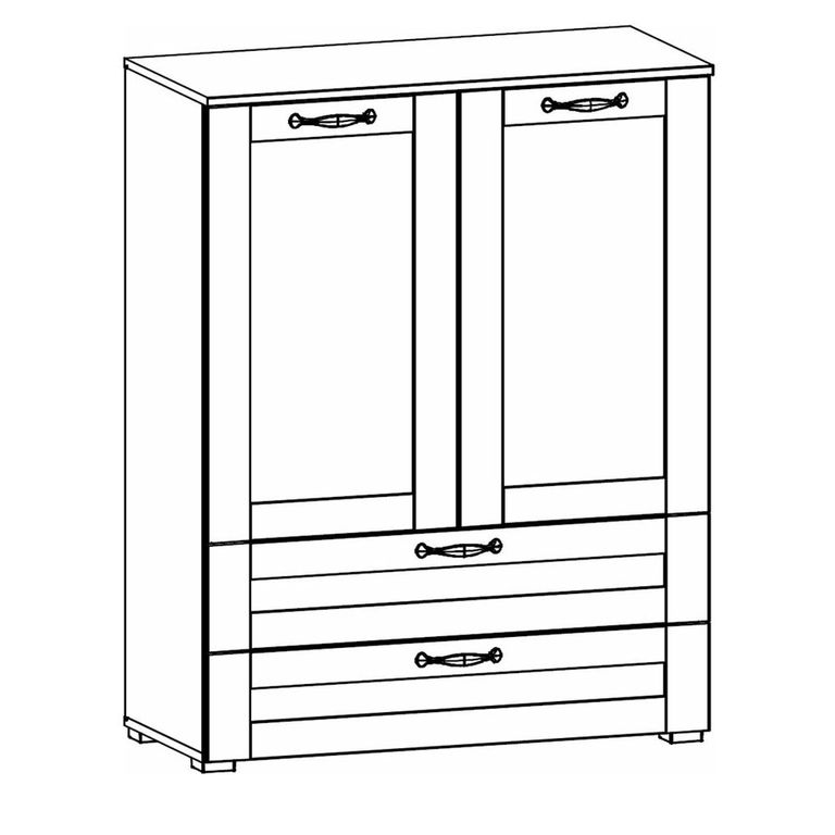 Rauch Cottage 2 Door Hall Cabinet - Alpine White