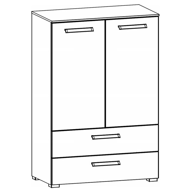 Rauch Evelyn 2 Door Cupboard - Alpine White