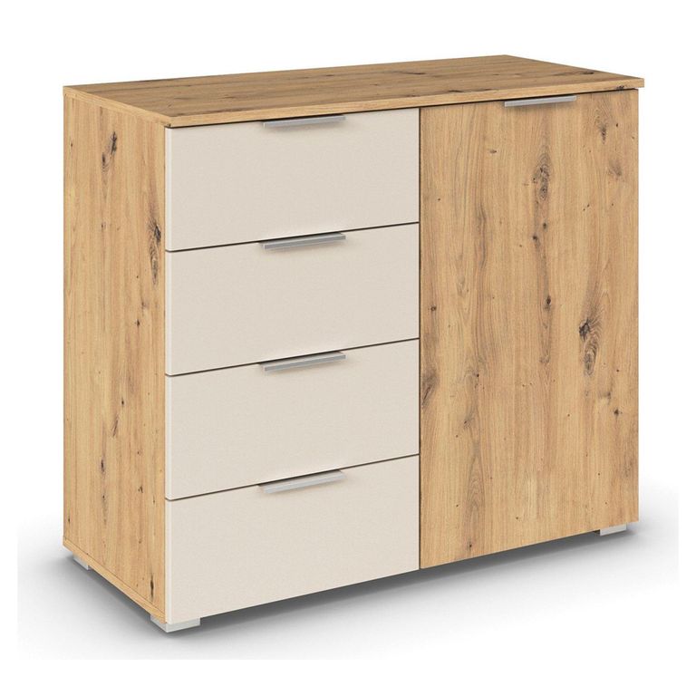 Rauch Monza 1 Door Chest - Artisan Oak and Champagne