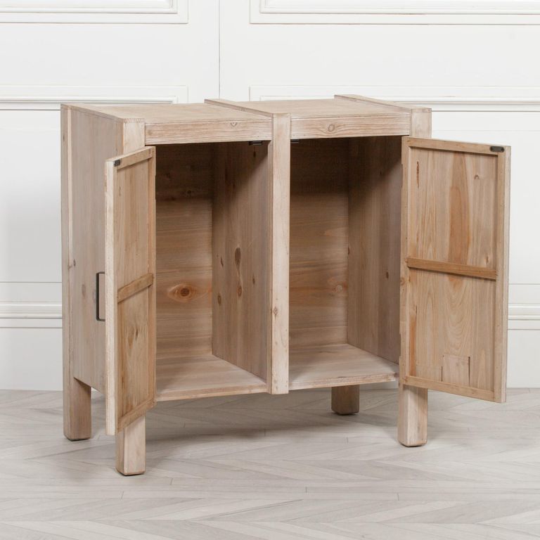 Rustic Wood Cupboard - 2 Door