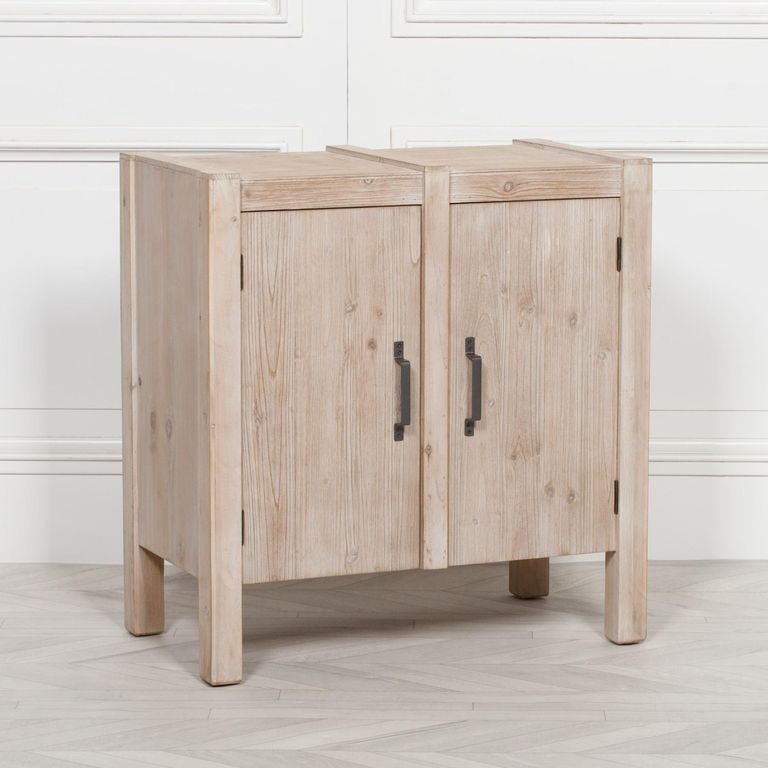 Rustic Wood Cupboard - 2 Door