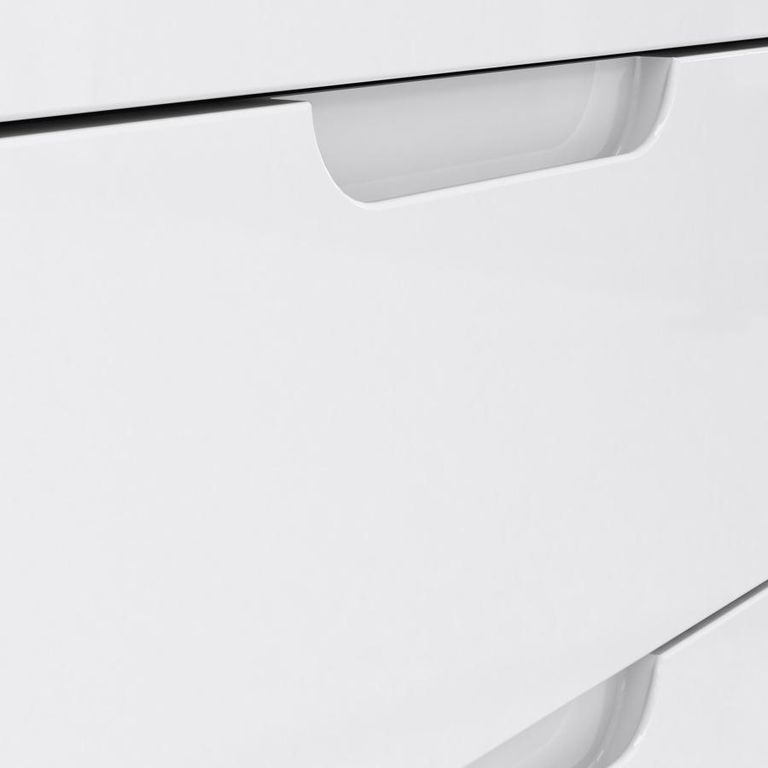 Sienna White Gloss 1 Door 4 Drawer Cabinet