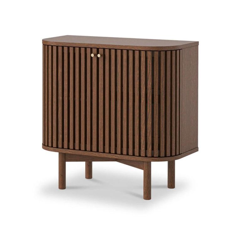 Soho Cupboard - 2 Door - Slatted - Dark Oak