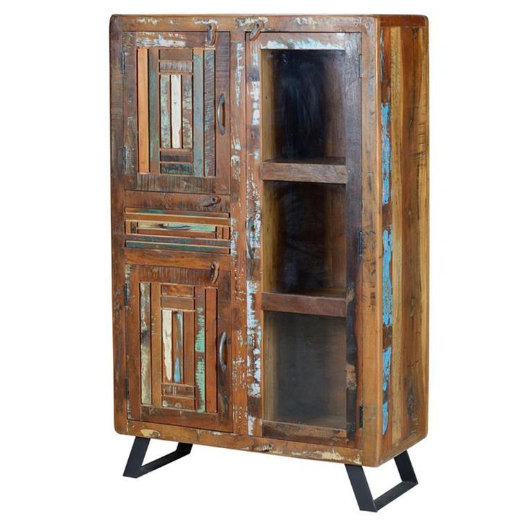 Texas Hall Cabinet - Recycled Wood - 3 Door