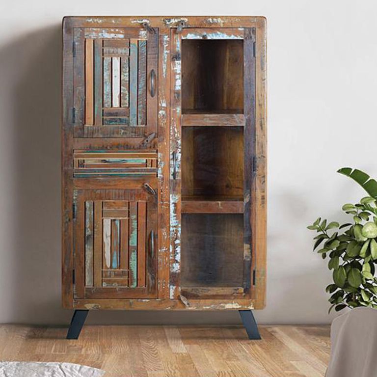 Texas Hall Cabinet - Recycled Wood - 3 Door