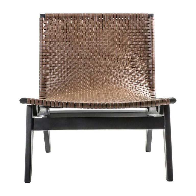 Clearance - Leeds Lounge Chair - Brown Leather - FSS14754