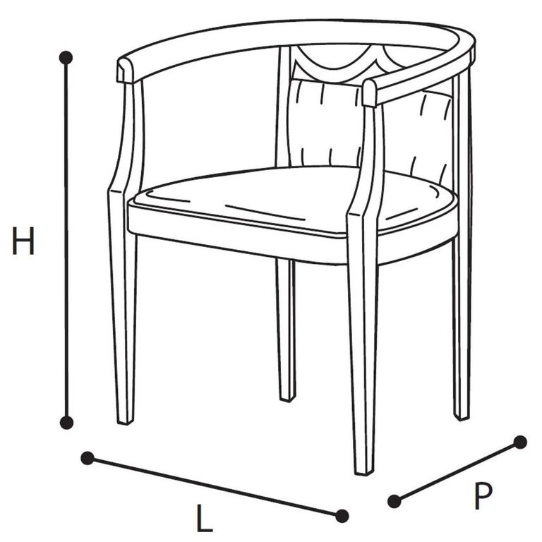 Aida Armchair - Ivory