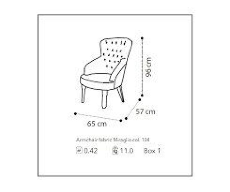 Giotto Armchair - Fabric - Walnut