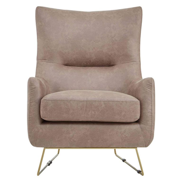 Henry Armchair - Brown Faux Leather