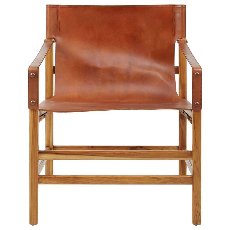 Kendari Armchair - Brown Leather