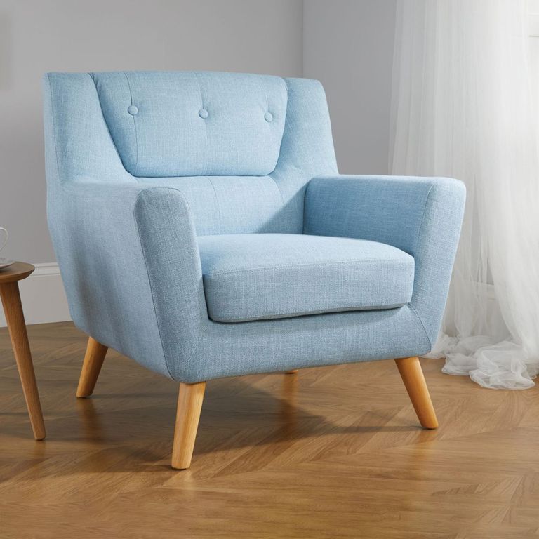 Lambeth Armchair - Blue Fabric