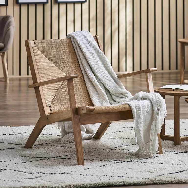 Icaria Armchair - Oak and Woven