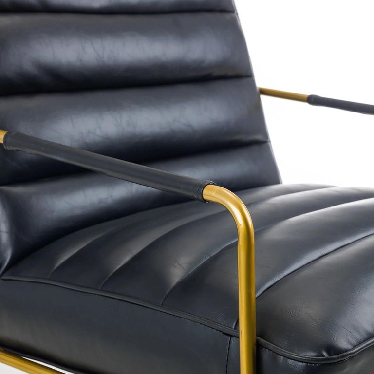 Giorgio Armchair - Black Faux Leather