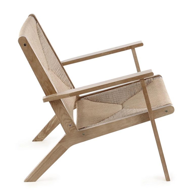 Icaria Armchair - Oak and Woven