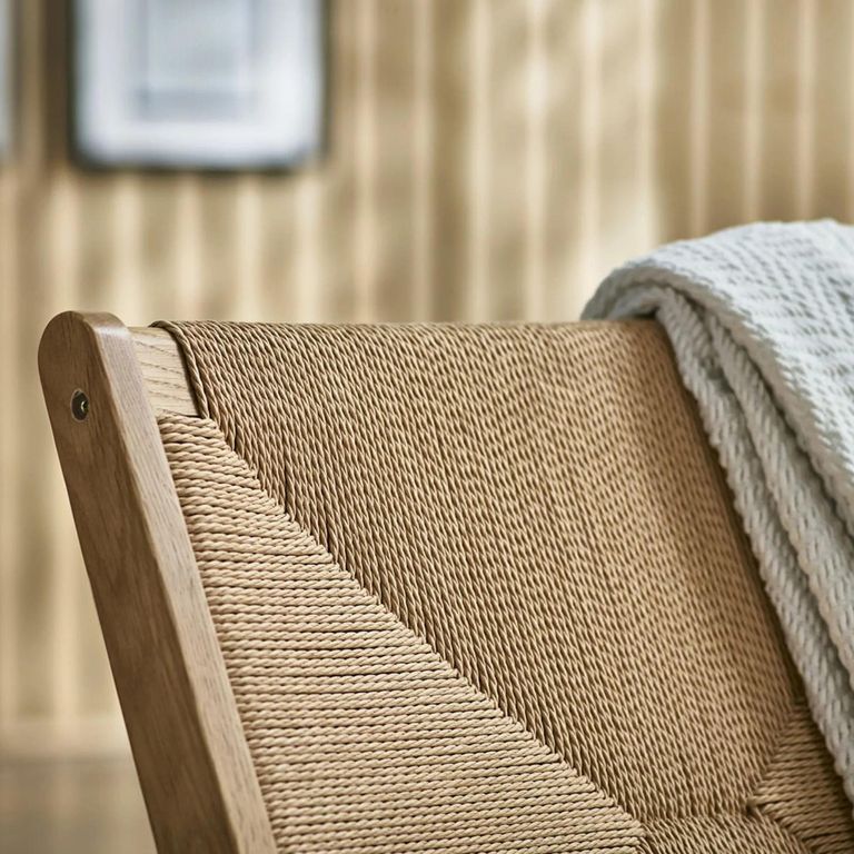 Icaria Armchair - Oak and Woven