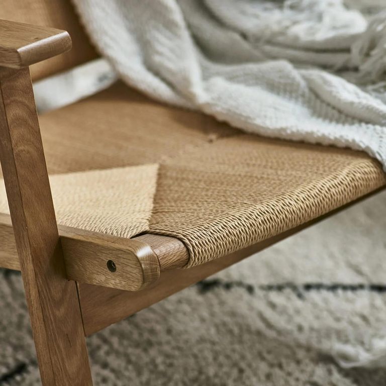 Icaria Armchair - Oak and Woven