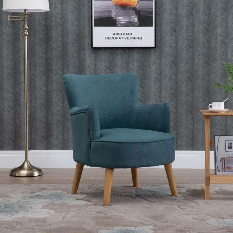 Keira Armchair - Teal Fabric