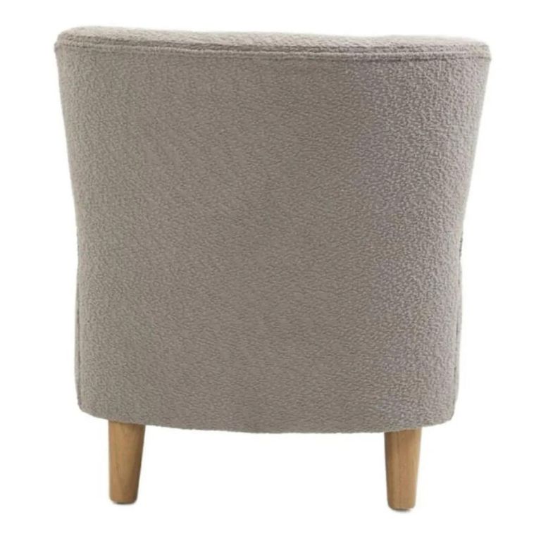 Josie Armless Accent Chair  Grey Fabric