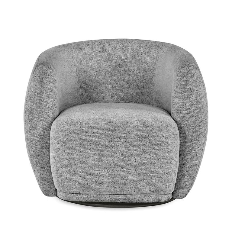 Bowline Swivel Accent Chair - Grey Fabric