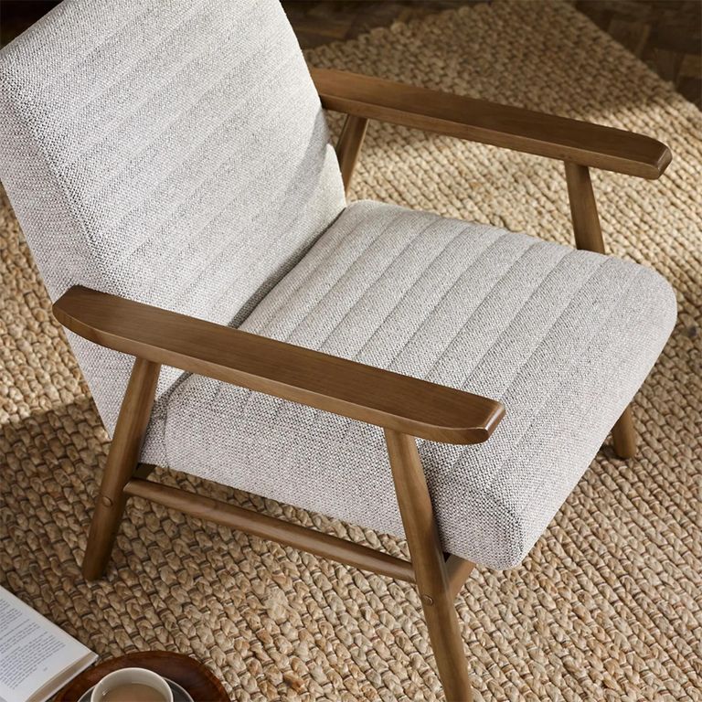 Ivy Armchair - Sand Tweed Fabric