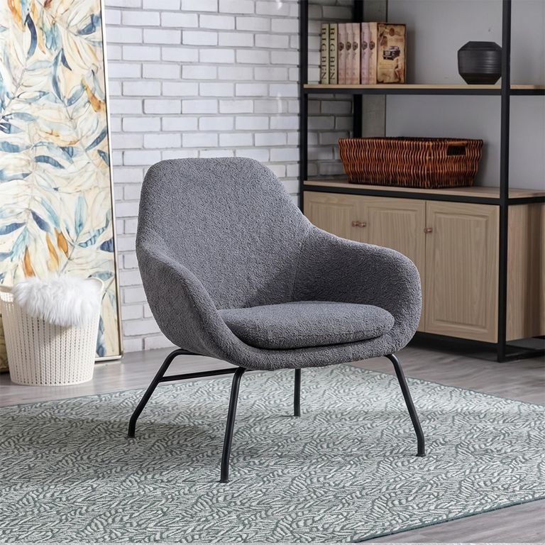 Moby Accent Chair - Grey Fabric