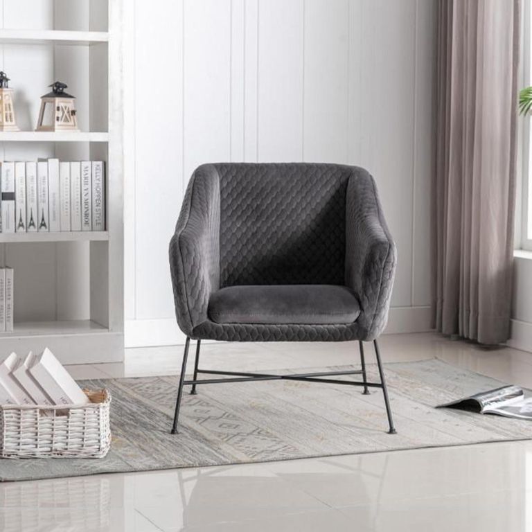Cleo Accent Chair - Grey Fabric